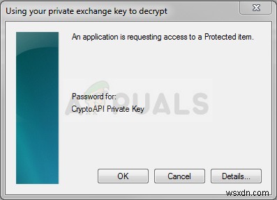 How to Solve ‘An application is requesting access to a protected item’
