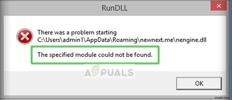 Fix: The specified module could not be found