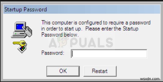 Fix: This Computer is Configured to Require a Password in Order to Start Up
