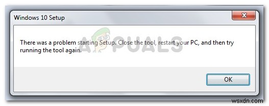 Fix: “There was a problem starting Setup” with mediacreationtoolx64
