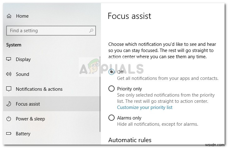 How to Change Windows 10 Quiet Hours (Focus Assist) Automatic Rules