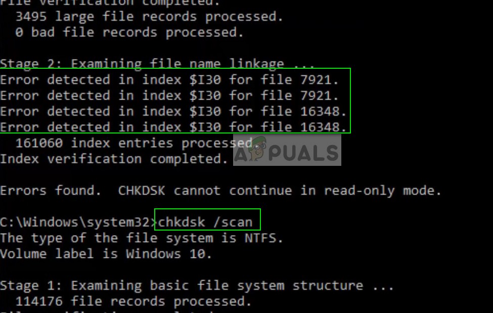 Fix: Scanning and Repairing Drive Stuck