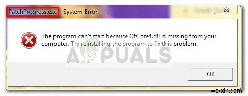 Fix: QtCore4.dll is missing