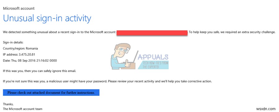 Fix: Microsoft Account Unusual Sign-in Activity