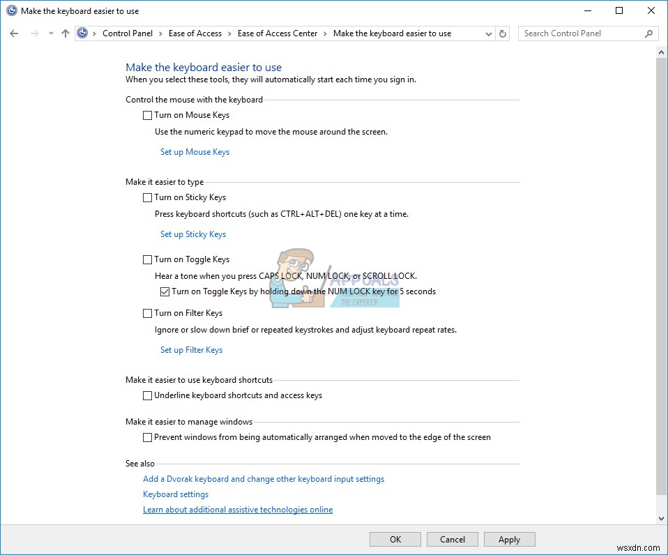 Fix: Backspace, Spacebar and Enter Keys are not working