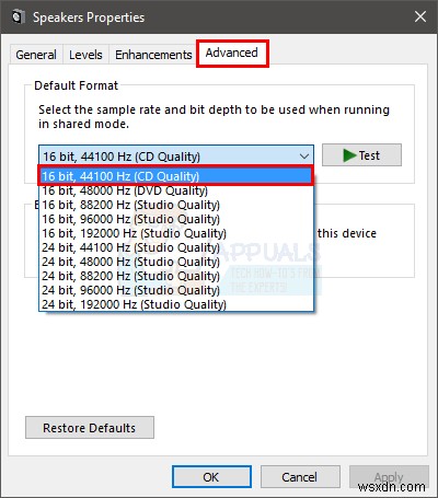 Fix: Windows 10 No Sound