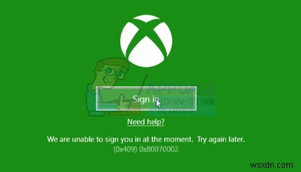 How to Fix Xbox App Sign In Error (0x409) 0x80070002