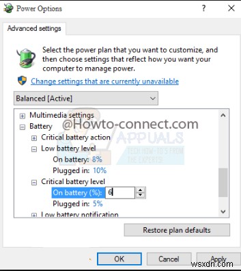 How to Change Critical Battery Percentage Levels on Windows 10