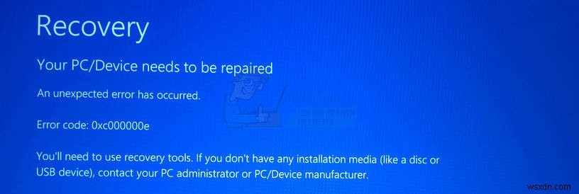 How to Fix Boot Error 0xc000000e on Windows 10