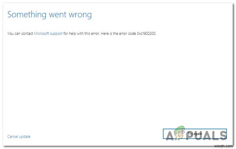 How to Fix Windows 10 Update Error 0xc1900200?