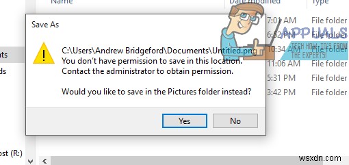 SOLVED: Contact the administrator to obtain permission