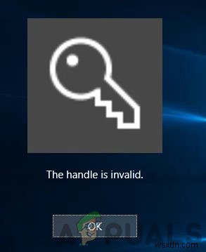 Fix: The Handle is Invalid Error Message When Logging Into Windows 10
