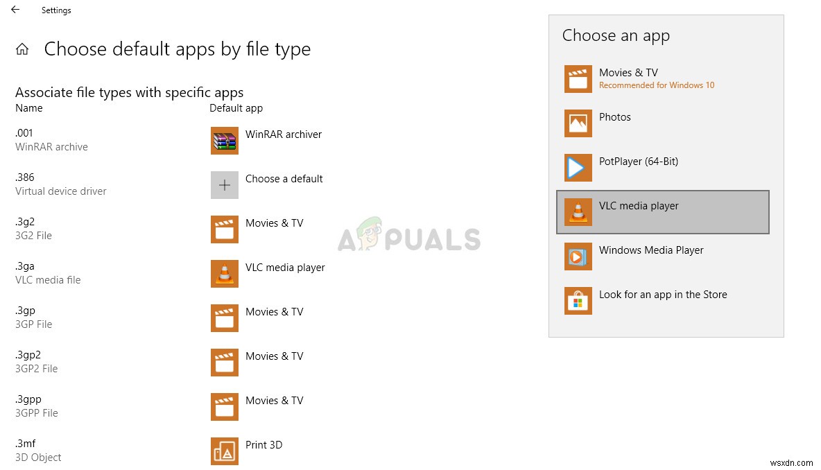 Fix: this file does not have a program associated with it for performing this action