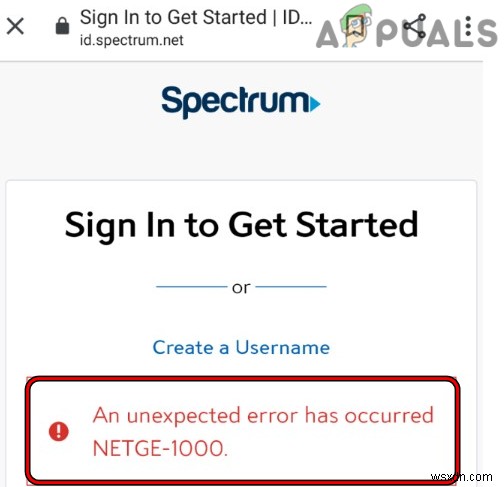 Fix: “An Unexpected Error Has Occurred NETGE-1000” in Spectrum