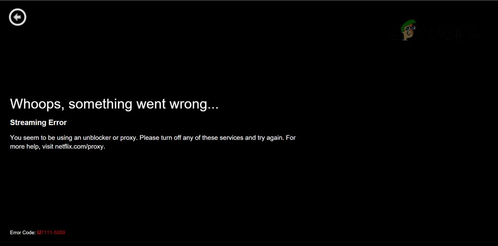 How to Fix Netflix Error Code U7111-5059?