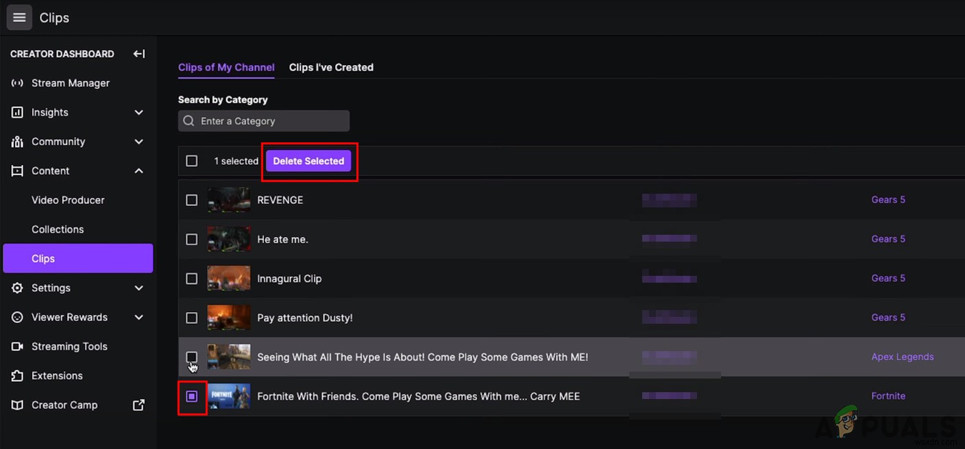 How to Delete Clips on Twitch?
