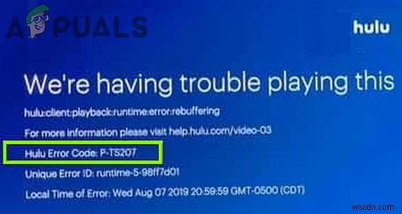 How to Fix Hulu Error Code P-TS207