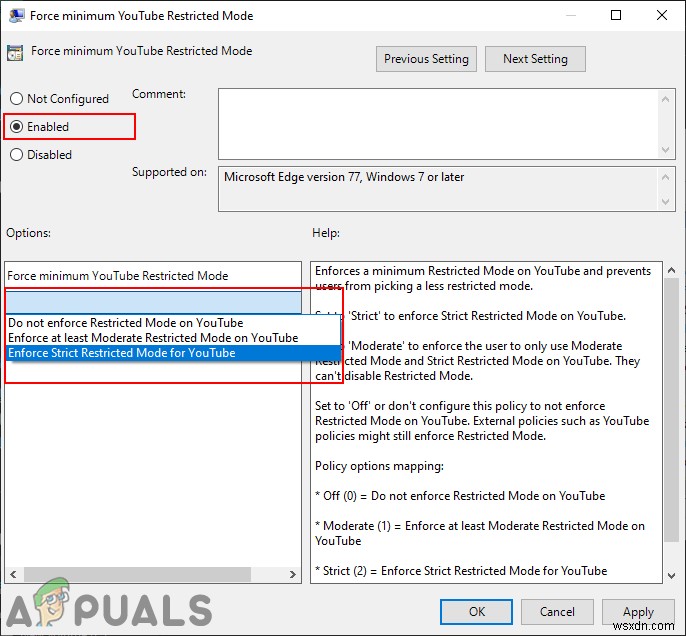 How to Enable and Disable YouTube Restricted Mode in Microsoft Edge?