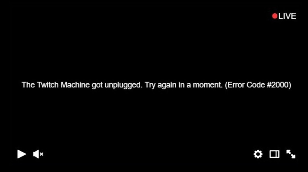 [FIX] Twitch Machine Got Unplugged ‘Error 2000’