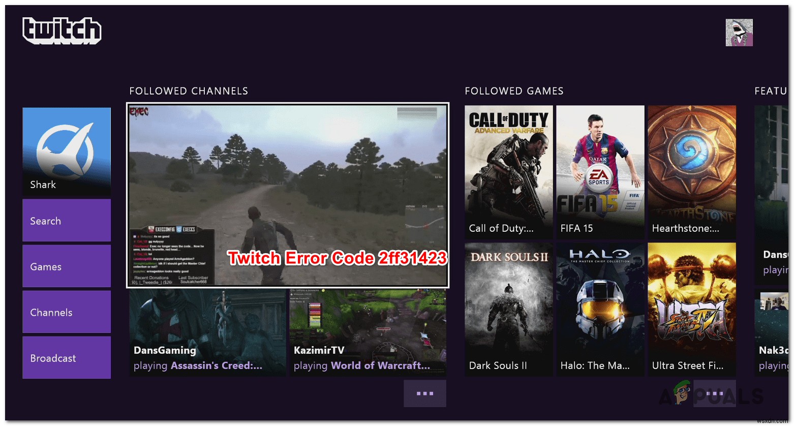 [FIX] Twitch Error Code 2FF31423 on Xbox One