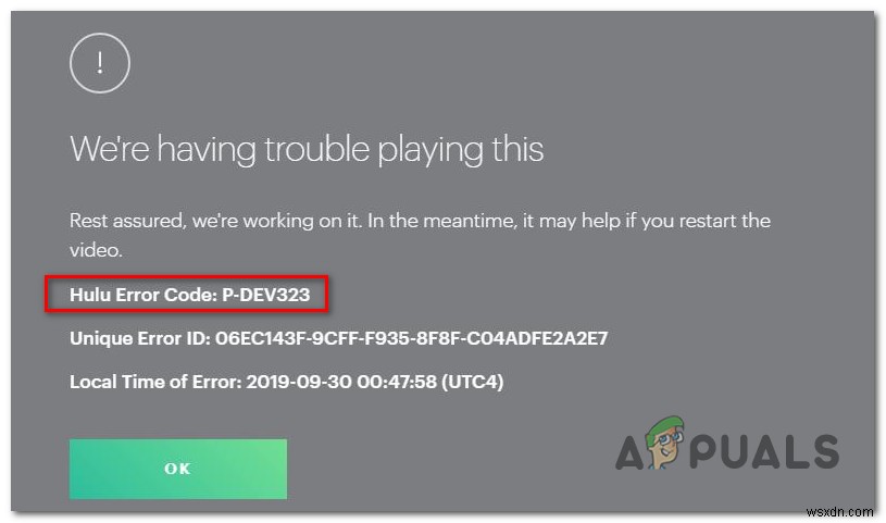 How to Fix Hulu Error Code P-DEV323
