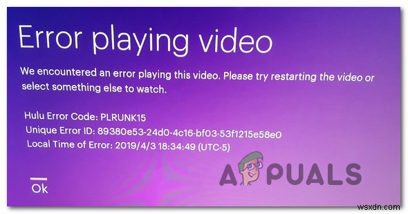 How to Fix Hulu Error Code PLRUNK15 and PLAREQ17