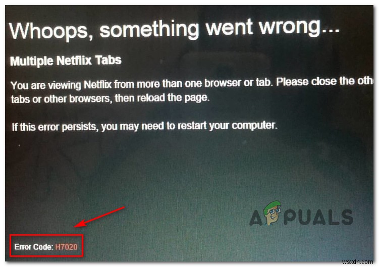 How to Fix Netflix Error Code H7020?