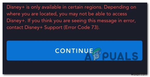 Disney+ Error Code 73 (Fix)