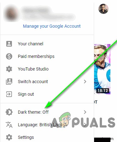 How to Switch YouTube to Dark Mode