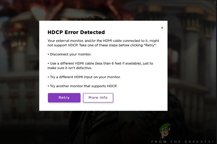How to Fix the Error ‘Your TV does not Support this Program’s Content Protection’