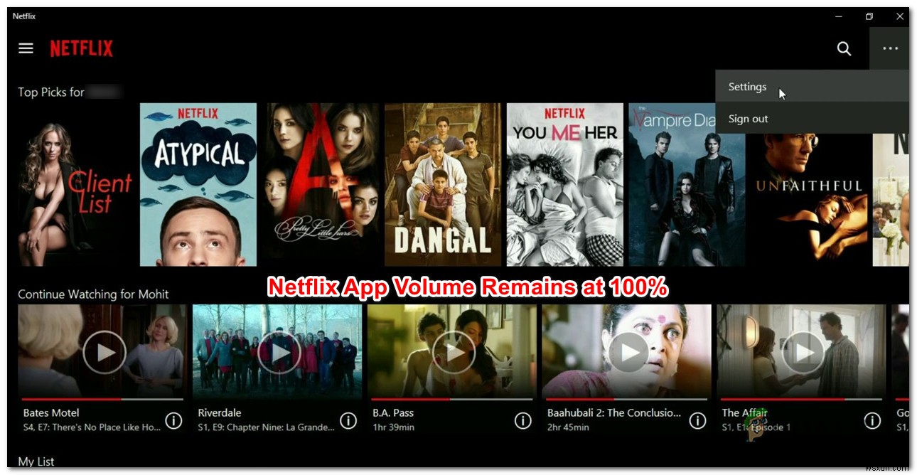 How to Fix Netflix App Volume Remaining at 100%