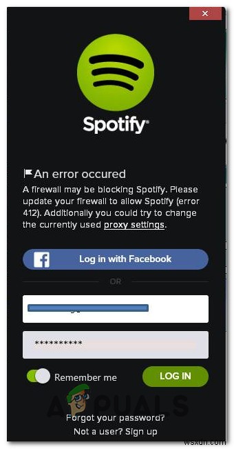 Fix: Spotify Error 412