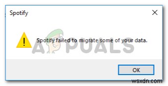 Fix: Spotify Failed to Migrate some of your Data