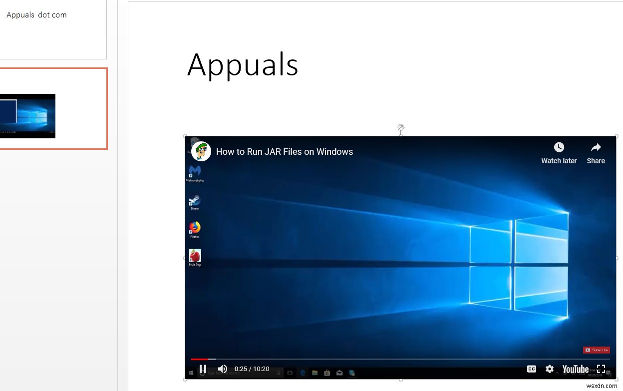 How to embed a YouTube video in PowerPoint