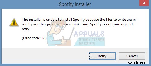 Fix: Error Code 18 on Spotify