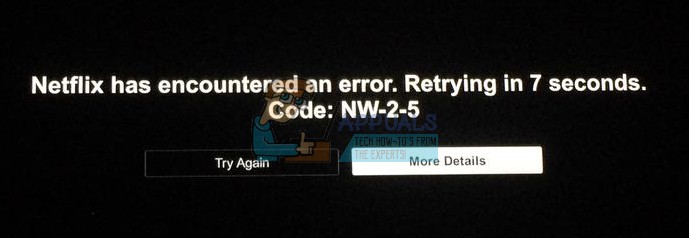 Fix: Netflix Error NW-2-5