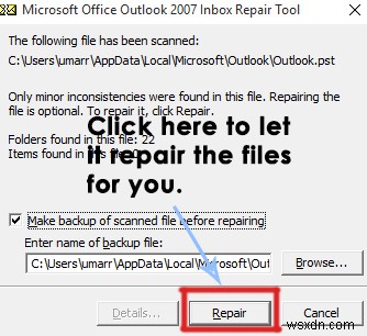 FIX: Steps to fix a corrupted pst or ost outlook data file