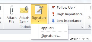 Outlook Will Not Respond To Signature