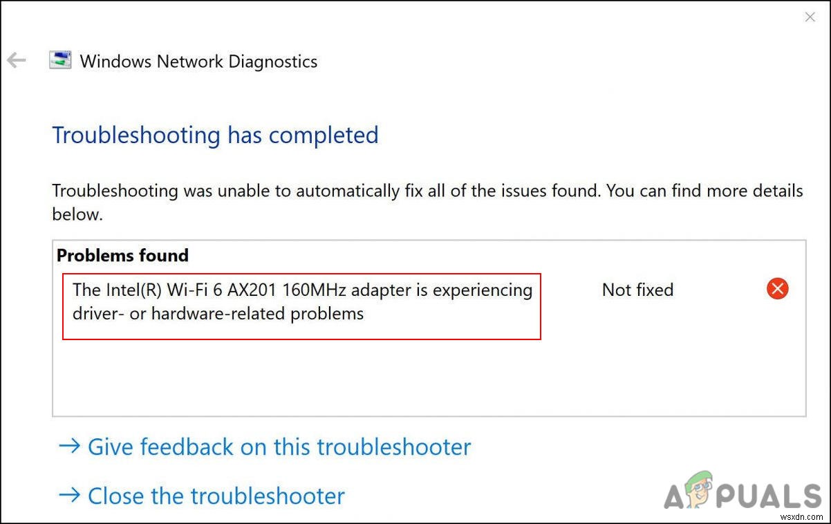 Intel(R) Wi-fi 6 AX201 160MHz Not Working? Here’s the Fix!