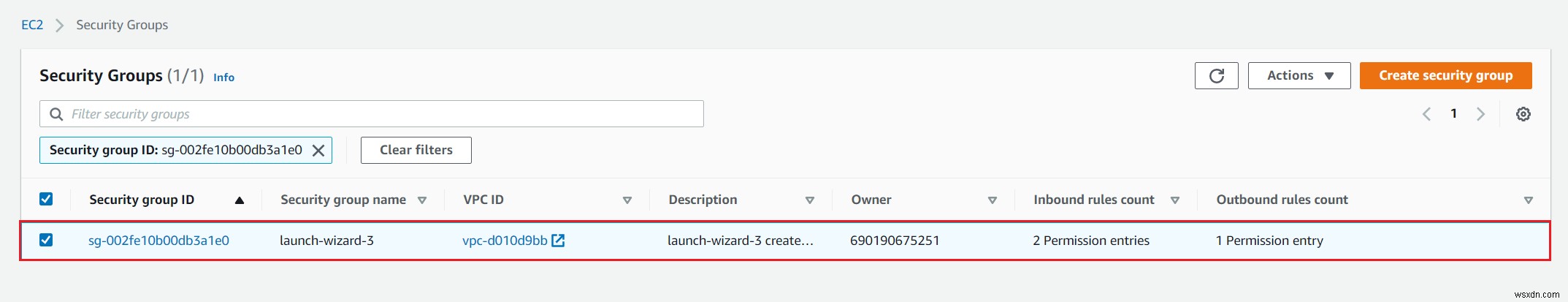 How to Configure Security rules in Amazon EC2 Instance