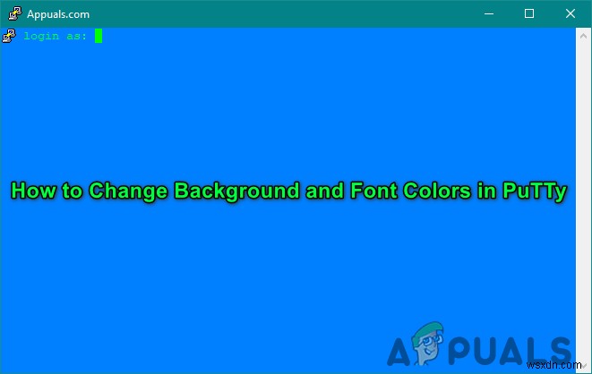 Customise PuTTy: Change Background and Font Colors in PuTTy