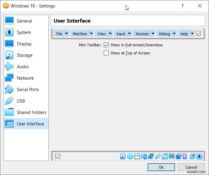 Configure Virtual Machine in the Oracle VM VirtualBox
