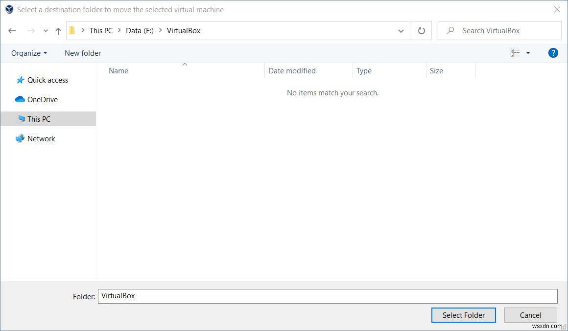 Move VirtualBox Folder with Virtual Machines to a new location