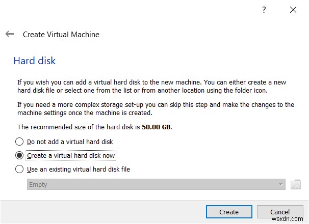 Create your First Virtual Machine in Oracle VM VirtualBox