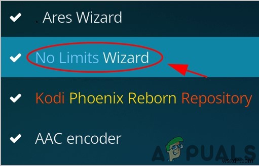 Kodi No Limit not Working