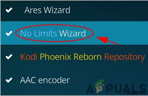 Kodi No Limit not Working