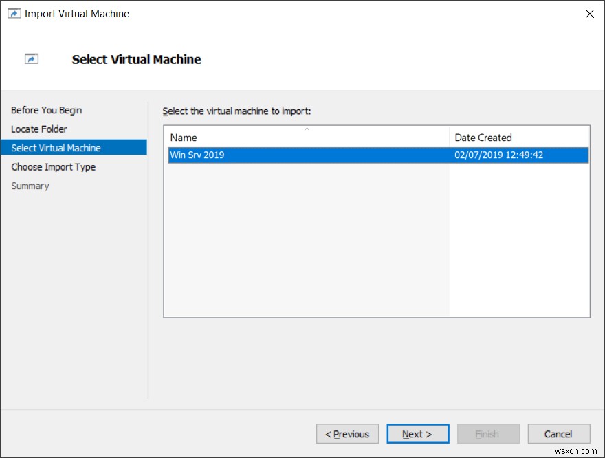 Exporting and Importing Virtual Machines in Hyper-V 2019