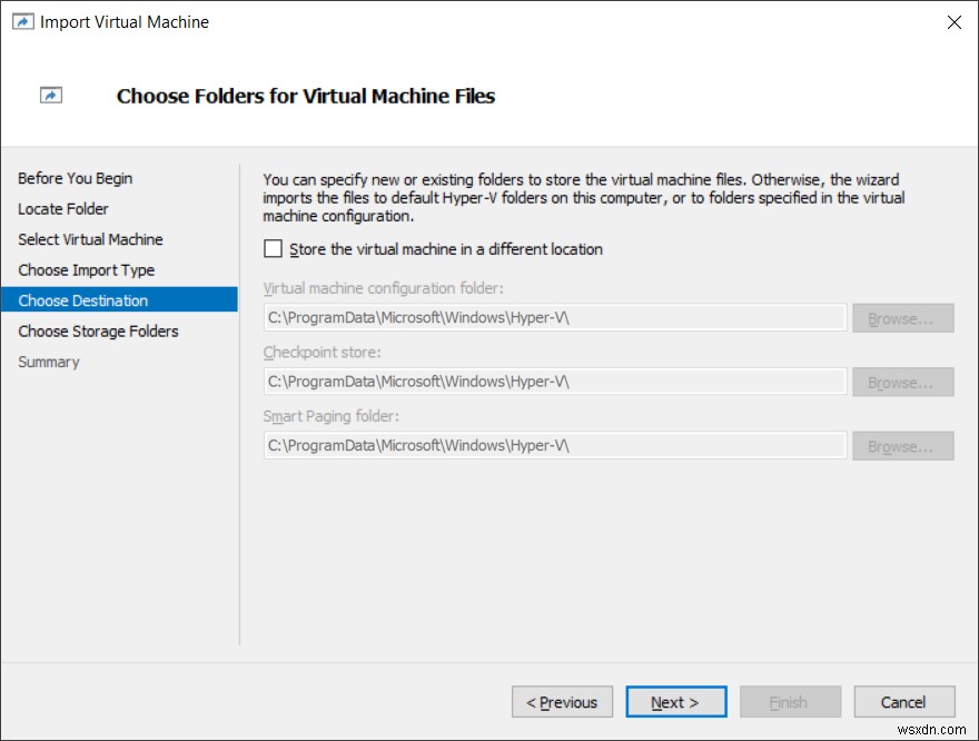 Exporting and Importing Virtual Machines in Hyper-V 2019