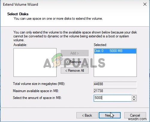 Fix Disk Space Error 0x80780119 when creating System Image