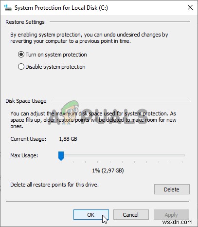 Fix Disk Space Error 0x80780119 when creating System Image